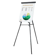 3-Leg Telescoping Easel with Pad Retainer, Adjusts 34&quot; to