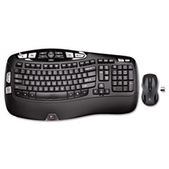 MK550 Wireless Desktop Set, Keyboard/Mouse, USB, Black -