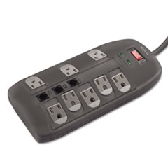 Surge Protector, 8 Outlets, 6ft Cord, Tel/DSL, 2160