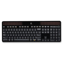 K750 Wireless Solar Keyboard, 2.4 GHz/30 ft, Black -