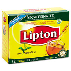 Tea Bags, Decaffeinated - C-LIPTON DECAFFEINATED TBAGS