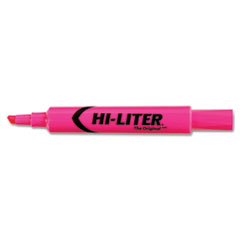 Desk Style Highlighter, Chisel Tip, Fluorescent Pink