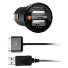 PowerBolt Duo Car Charger With 30-Pin/USB for Apple