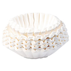 Flat Bottom Coffee Filters, Paper, 12-Cup Size - COFF