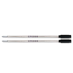 Refills for Ballpoint Pens, Medium, Black Ink, 2/Pack -