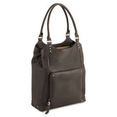 Ladies&#39; Bucket Tote, Full-Grain Leather, 13-1/2 x