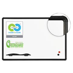 Green Rite Dry Erase Board, 36 x 24, White, Silver Frame