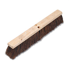 Floor Brush Head, 3 1/4&quot; Natural Palmyra Fiber, 24&quot; -