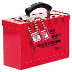 Latch Tight Portable Lock Box, Red - C-KEY LOCK GRP