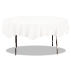 Octy-Round Tablecovers,82dia, White - C-82IN TBL CVR PPR