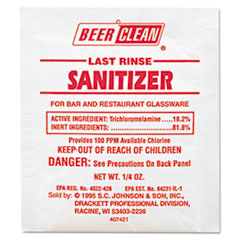Beer Clean Last Rinse Glass Sanitizer, Powder, 1/4 oz.