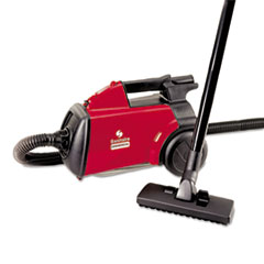 Compact Commercial Canister Vacuum, 10 lbs, Red -