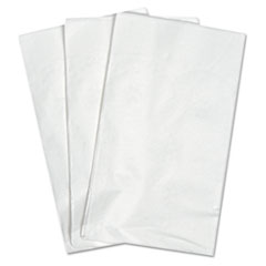 Dinner Napkins, 2-Ply, 14.25&quot;W x 16.25&quot;D, White -