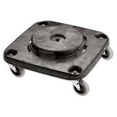 Brute Container Square Dolly, 300 lbs, Black - C-SQUARE