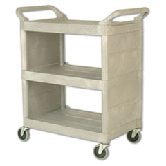 Utility Cart, 300-lb Cap., 3 Shelves, 18w x 32d x 37 1/2h,