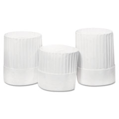 Pleated Chef&#39;s Hats, Paper,
White, Adjustable, 10&quot; Tall -
C-PLTD CHEF HAT 10IN PPR WHI
24