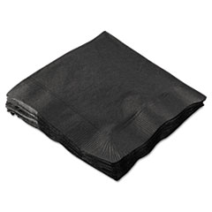 Cocktail Napkins, 2-Ply, 10 x 10, Black - C-BEV NAPK 10X10