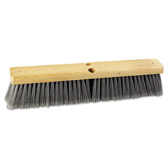 Floor Brush Head, 18&quot; Head, Flagged Polypropylene