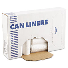 High-Density Can Liners, 43 x 47, 56-Gal, 14 Micron