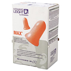 MAX-1-D Single-Use Earplugs, Cordless, 33NRR, Coral, LS