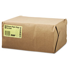 12# Paper Bag, 40-lb Base
Weight, Brown Kraft,
7-1/16x4-1/2x13-3/4,
500-Bundle - C-GROCERY BAG
12LB KFT 500