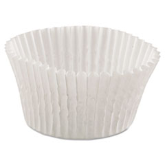 Fluted Bake Cups, 4 1/2&quot; dia x 1 1/4h, White -