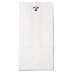 12# Paper Bag, 40-Pound Base Weight, White, 7-1/16 x 4-1/2
