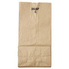 4# Paper Bag, 30-Pound Basis
Weight, Brown Kraft, 5 x 3.33
x 9-3/4, 500-Bundle -
C-GROCERY BAG 4LB KFT 500