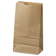 6# Paper Bag, 35-lb Base Weight, Brown Kraft, 6 x