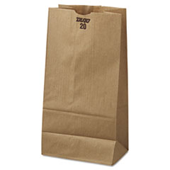 20# Paper Bag, 40-lb Base Weight, Brown Kraft,