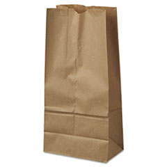 16# Paper Bag, 40-lb Base
Weight, Brown Kraft, 7-3/4 x
4-13/16 x 16, 500-Bundle -
C-GROCERY BAG 16LB KFT 500
