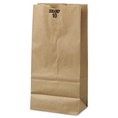 10# Paper Bag, 35-lb Base Weight, Brown Kraft,