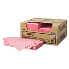 Wet Wipes, 11 1/2 x 24, White/Pink - C-C-CHIX