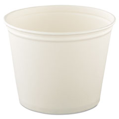 Double Wrapped Paper Bucket, Unwaxed, White, 83 oz -
