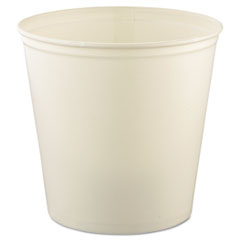 Double Wrapped Paper Bucket, Waxed, White, 165 oz - WXD