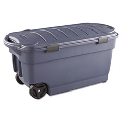 Roughneck Wheeled Storage Box, 45gal, Dark Indigo