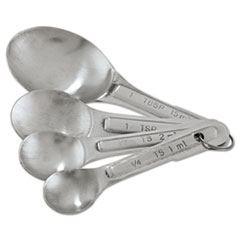 Measuring Spoon Set, Stainless Steel, 1/4, 1/2, 1