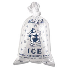 Ice Bag, 12 x 21, 10-Pound Capacity, 1.50 Mil,
