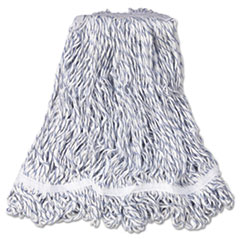 Web Foot Finish Mops, White, Medium, Cotton/Synthetic, 1&quot;.