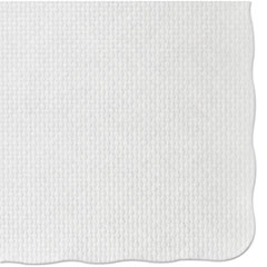 Knurl Embossed Scalloped Edge Placemats, 9 1/2 x 13 1/2,
