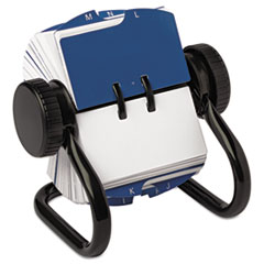 Open Rotary Card File Holds 250 1 3/4 x 3 1/4 Cards,