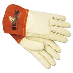 Mustang Mig/Tig Welder Gloves, Tan, Medium -