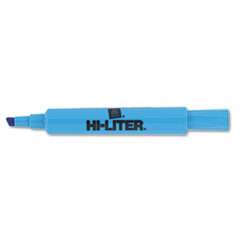 Desk Style Highlighter, Chisel Tip, Fluorescent Blue