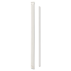 Giant Wrapped Straws, Translucent, Soda Straw, 10