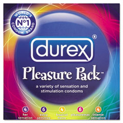 Pleasure Pack Condoms, Assorted - DUREX PLEASURE