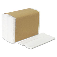 Tall Fold Napkins, 1-Ply, 7 x 13-1/2, White - C-HYNAP