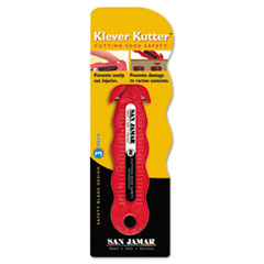 Klever Kutter Safety Cutter, 1 Razor Blade, Red - SAFETY