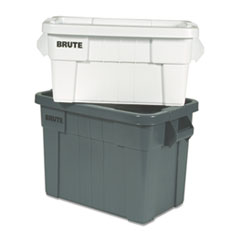 Brute Tote Box, 20gal,Gray - 20 GAL BRUTE TOTE CONTNRGRAY