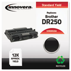 DR250 Compatible,
Remanufactured, DR250 Drum
Cartridge, 12000 Page-Yield,
Black - DRUM,BRT DR250