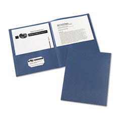 Two-Pocket Portfolio, Embossed Paper, 30-Sheet